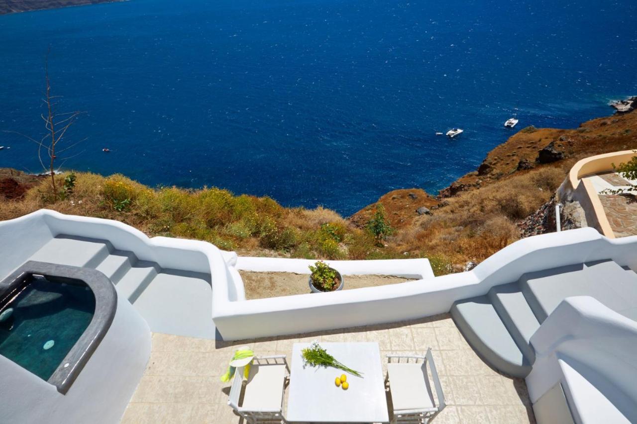 Elegant Santorini House Villa Horizon Caldera View-Outdoor Hot Tub Oia Tholos  Dış mekan fotoğraf