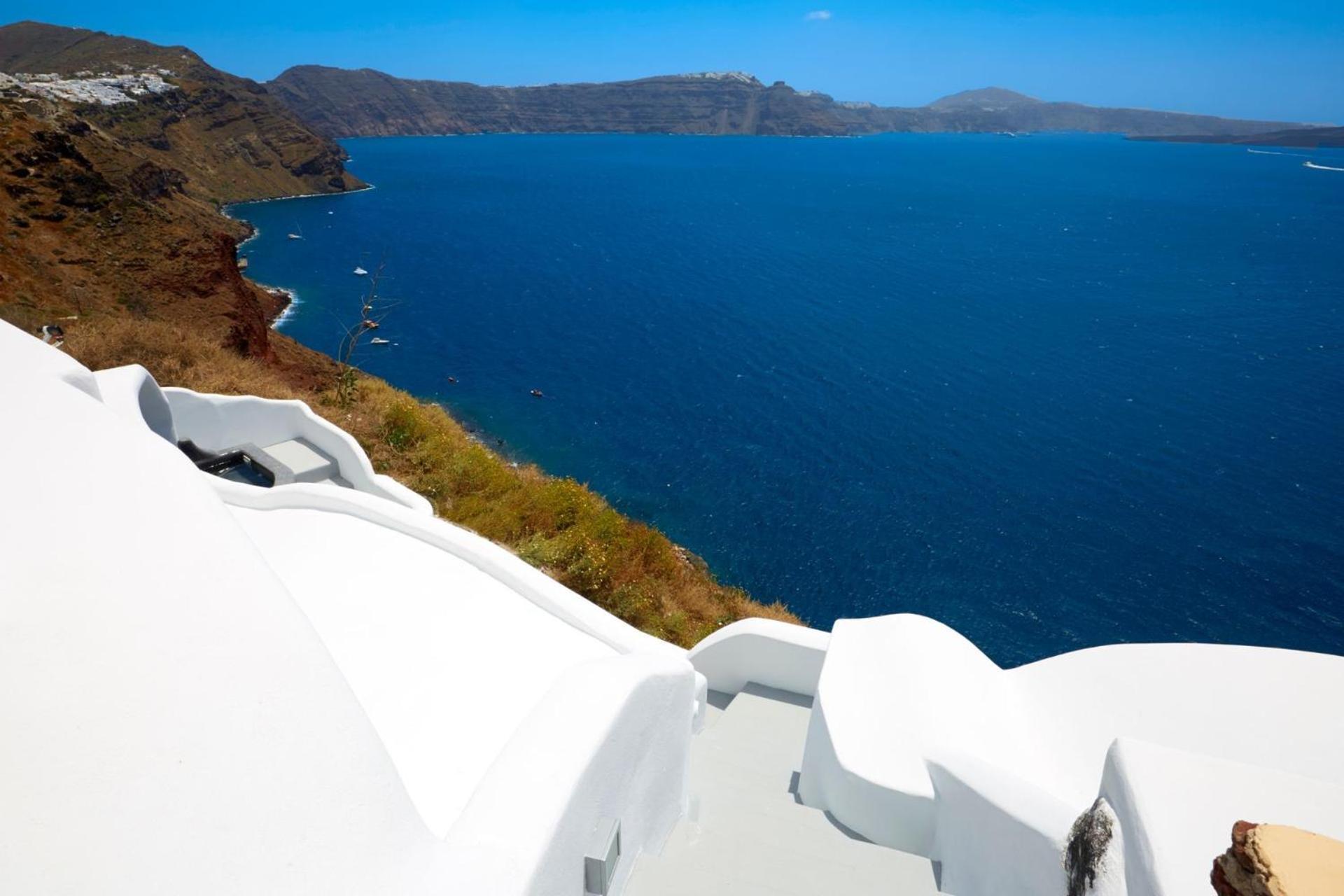 Elegant Santorini House Villa Horizon Caldera View-Outdoor Hot Tub Oia Tholos  Dış mekan fotoğraf